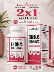 ENZIMAS DIGESTIVAS 16-EN-1 — ADIÓS HINCHAZÓN DESPUÉS DE COMER