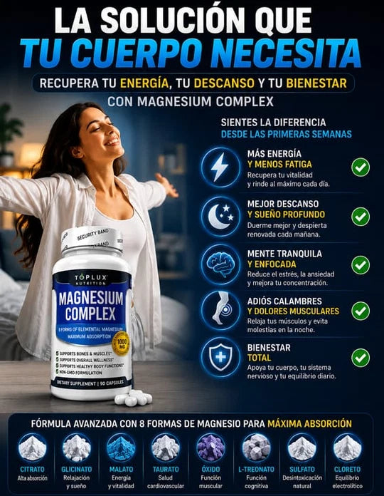 🧲 Magnesio Complex™ 8 en 1-PREMUM