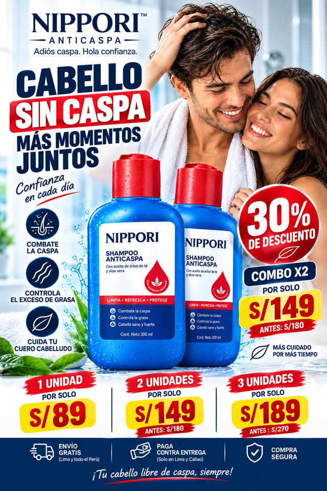 🚫🧴 ¡DILE ADIÓS A LA CASPA Y RECUPERA LA CONFIANZA EN TU CABELLO! ✨