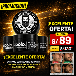 BÁLSAMO PARA CRECIMIENTO DE BARBA ULTRA POTENTE CON MINOXIDIL 20% | 100ML