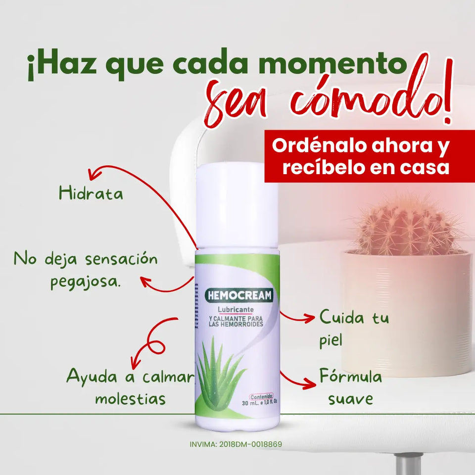 🌿🌿RECUPERA TU COMODIDAD ÍNTIMA DESDE LA PRIMERA APLICACIÓN CON HEMOCREAM✅✨